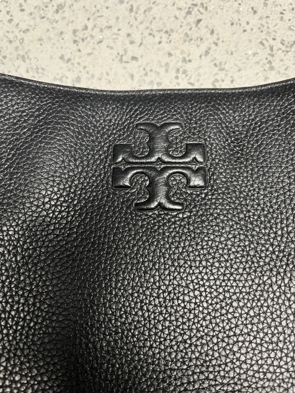Tory Burch Black Pebbled Leather Crossbody or shoulder strap handbag - Picture 2 of 10